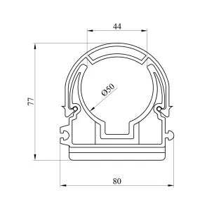 Кріплення для труб з дугою PPR Rozma 50 мм №2