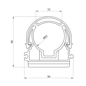 Кріплення для труб з дугою PPR Rozma 63 мм №2