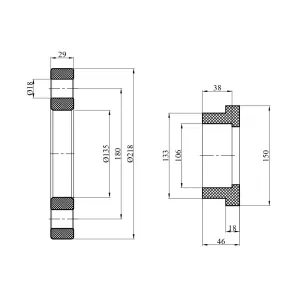 Фланець у комплекті PPR Rozma 110 мм №2