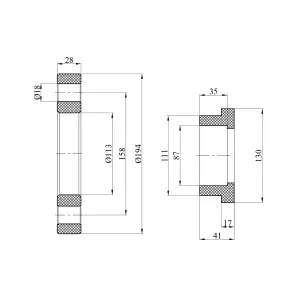 Фланец в комплекте PPR Rozma 90 мм №2
