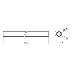 Труба PPR Rozma PN16 20х2,8 мм №2