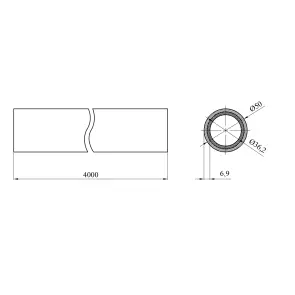 Труба PPR Rozma PN16 50х6, 9 мм №2