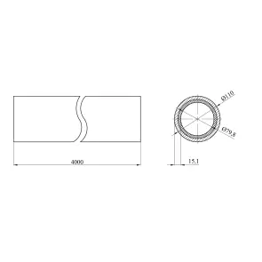 Труба PPR Rozma PN16 110х15,1 мм №2