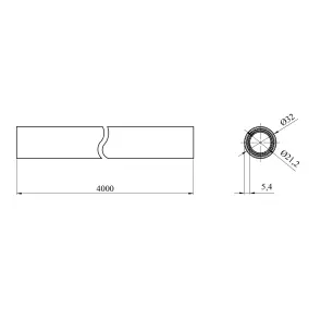 Труба PPR Rozma Fiber 32х5, 4 мм №2