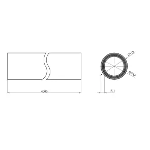 Труба PPR Rozma Fiber 110х15,1 мм №2