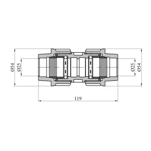 Муфта ПЕ SantehPlast 25х25 мм №2