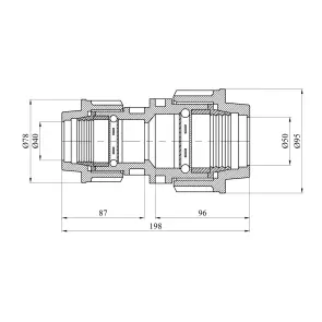 Муфта редукционная ПЭ SantehPlast 40х50 мм №2