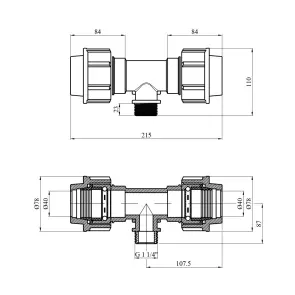 Трійник ПЕ SantehPlast 40х1 1/4"х40 РЗ №2