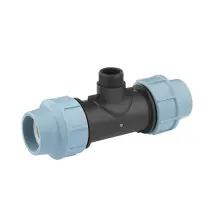 Трійник ПЕ SantehPlast 63х1 1/2"х63 РЗ