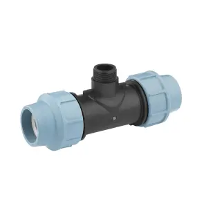 Трійник ПЕ SantehPlast 63х1 1/2"х63 РЗ №1