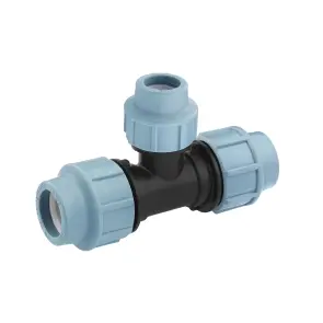 Редукционный тройник ПЭ SantehPlast 32х25х32 мм №1
