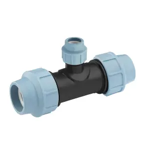 Редукционный тройник ПЭ SantehPlast 63х32х63 мм №1