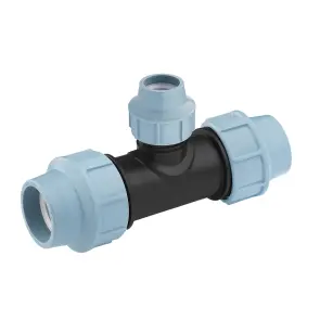 Редукционный тройник ПЭ SantehPlast 63х40х63 мм №1