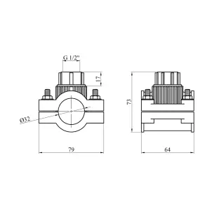 Седловая врезка ПЭ SantehPlast 32х1/2" №2