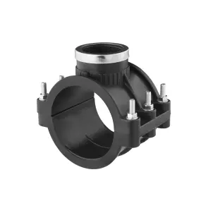 Седловая врезка ПЭ SantehPlast 110х2" №1