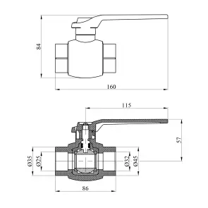 Кран шаровый PPR GrandiTherm 32 мм №2
