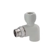 Кран радиаторный угловой PPR GrandiTherm 20х1/2"