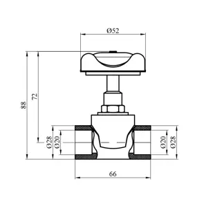 Вентиль прямоточный PPR GrandiTherm 20 мм №2