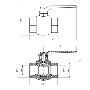 Кран шаровый PPR Rozma 50 мм №2