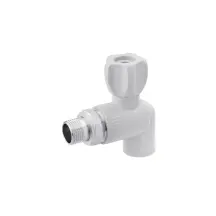 Кран радиаторный угловой PPR Rozma 20х1/2"