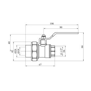 Кран кульовий PPR Rozma 20х1/2" РВ №2