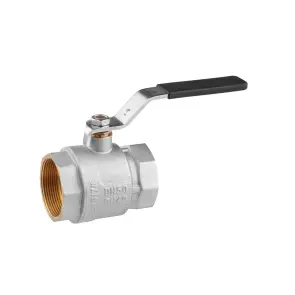 Кран кульовий Kroner 2" ВВ PN40 ручка, нікельований №1