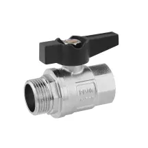 Кран шаровой Karro "Uno Black" 3/4" ВЗ PN40 бабочка