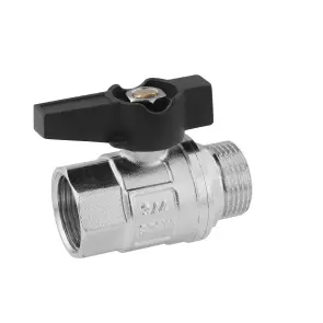Кран шаровой Karro "Uno Black" 3/4" ВЗ PN40 бабочка №3