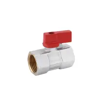 Кран шаровой Karro "Standart" 1/2" ВВ "Mini" PN30 ручка, никелированный