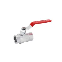 Кран шаровой Karro "Standart+" 1/2" ВВ PN40 ручка, никелированный