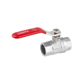 Кран шаровой Karro "Standart+" 1/2" ВВ PN40 ручка, никелированный №3