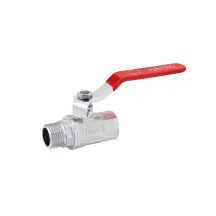 Кран шаровой Karro "Standart+" 1/2" ВЗ PN40 ручка, никелированный