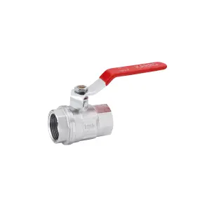 Кран шаровой Karro "Standart+" 3/4" ВВ PN40 ручка, никелированный №1