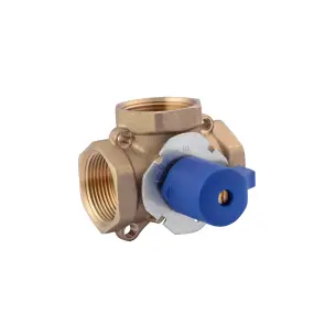 Трьохходовий ручний кран Karro 1 1/4" ВВВ латунний KR-4100 №1