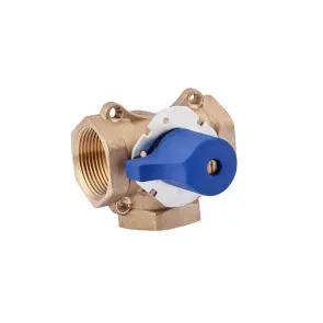 Трьохходовий ручний кран Karro 1 1/4" ВВВ латунний KR-4100 №4