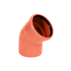 Коліно для зовнішньої каналізації GrandiTherm 110х45° №1