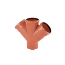 Крестовина для наружной канализации Rozma 110х110х110/45°