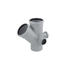 Крестовина двухплоскостная для внутренней канализации Rozma 110х110/45°+2x50/90° купить