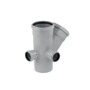 Крестовина двухплоскостная для внутренней канализации Rozma 110х110/45°+2x50/90° №1