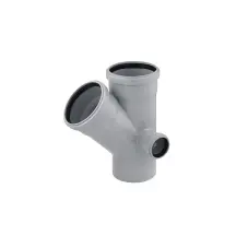 Крестовина двухплоскостная для внутренней канализации Rozma 110х110/45°+50/90°