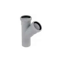 Тройник для внутренней канализации Rozma 50х50/45°