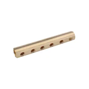 Колектор балка Karro на 6 виходів 1"x1/2" РВ латунний KR-2001 №1