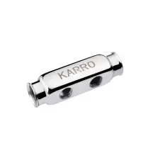 Колектор Karro на 2 виходи 1"х1/2" РВ нержавіюча сталь KR-1003