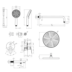 Душевая система Kroner Element 211335A-3801 №2