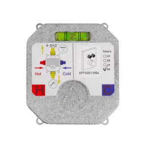 Душевая система скрытого монтажа термостатическая Kroner Element Thermo 211461-3801 №4