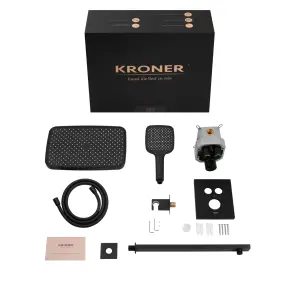 Душевая система скрытого монтажа термостатическая Kroner Element Thermo 211461-3801 №15