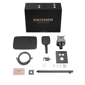 Душова система прихованого монтажу термостатична Kroner Element Thermo 211461-5301 №15