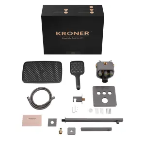 Душевая система скрытого монтажа термостатическая Kroner Element Thermo 211462-5301 №17