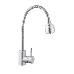 Змішувач для кухні з гнучким виливом Agua Acero - INOX035-2 №1