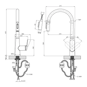 Змішувач для кухні Kroner Element 211569-5301 №2